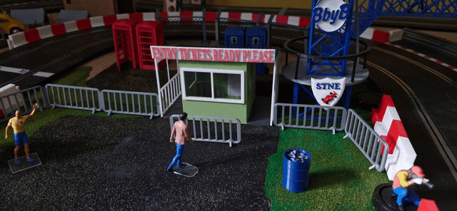 Entry/,Ticket booth.